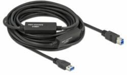Delock Aktív USB 3.2 Gen 1 kábel A-típusú USB B-típusú USB csatlakozóvégekkel 10 m (85380) (85380) - aqua