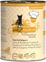 Catz Finefood 6x380g catz finefood Ragout No. 607 kacsa & kenguru nedves macskatáp