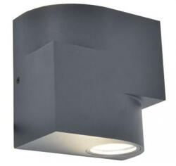 LUTEC LED Lámpatest Oldalfali 2 Irányú Gu10 Foglalat Sötétszürke Kültéri Ip44 Lutec Marbo