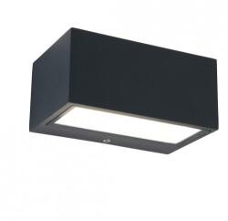 LUTEC Gemini LED Lámpatest Oldalfali 2 Irányú 11 W Meleg Fehér Sötét Szürke Kültéri Ip54