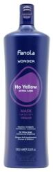 Fanola Masca hidratanta cu pigment violet pentru par blond Wonder No Yellow 1000ml (8008277762098)