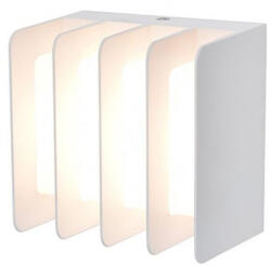 LUTEC LED Lámpatest Oldalfali 14.5 W Meleg Fehér Matt Fehér Kültéri Ip54 Lutec Gridy