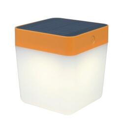 LUTEC Table Cube LED Lámpatest Kültéri 1 W Napelemes Dimmelhető Meleg Fehér Ip44 Narancs