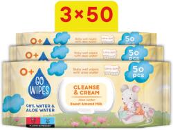 Go Wipes Aloe vízzel és mandulatejjel 3×50 darab (150 darab) (BABY23199s3)