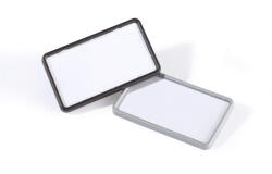  Névkitűző 40x75mm, mágnessel, 25 db/csomag, Durable Card fekete