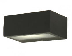 LUTEC LED Lámpatest Oldalfali E27 2 Irányú Sötét Szürke Kültéri Ip44 Lutec Gemini