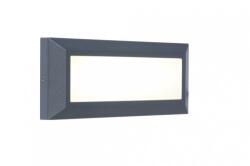 LUTEC LED Lámpatest Oldalfali 10.5 W Természetes Fehér Szürke Kültéri Ip54 Lutec Helena