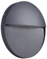 Kanlux LED Lámpatest Oldalfali Lépcsővilágító 4 W Kerek Természetes Fehér Kültéri Antracit Ip54 Duli