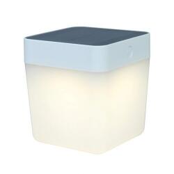 LUTEC Table Cube LED Lámpatest Kültéri 1 W Napelemes Dimmelhető Meleg Fehér Ip44 Fehér