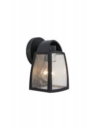 LUTEC LED Lámpatest Oldalfali E27 Foglalat Matt Fekete Kültéri Ip44 Lutec Kelsey