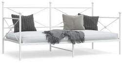 vidaXL kanapéágy matrac nélkül fehér 100x190 cm acél (4104683) - vidaxl