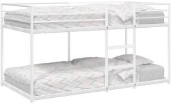 vidaXL fehér acél emeletes ágy matrac nélkül 75 x 190 cm (4019881)