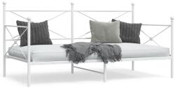 vidaXL kanapéágy matrac nélkül fehér 100x200 cm acél (4104684)