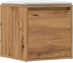vidaXL kézműves tölgy szerelt fa tárolódoboz 40, 5 x 40 x 40 cm (857040)