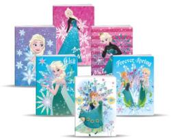 JUNIOR-ST Notebook A4, vonalas, 42 lapos - Premium Frozen, csillámmal