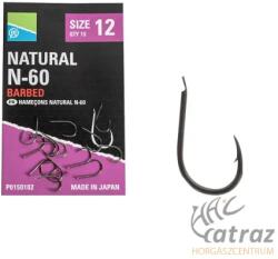 Preston Innovations Natural N-60 Hooks Méret: 6 - Preston Lapkás Horog