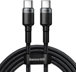 Baseus Cafule USB-C-USB-C kábel, QC 3.0, PD 2.0, 100 W, 5A, 2m (szürke-fekete) (17138)