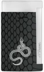 S.T. Dupont Szivar gyújtó S. T. Dupont Slim 7 Jet Black Snake - Fekete és ezüst színű (027076)