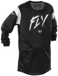 FLY Racing Tricou motocross copii FLY Racing Kinetic Stoke alb-negru (AIM173-0070)