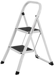 SONGMICS összecsukható 2 lépcsős létra, max. teherbírás 150 kg (GSL12WT) - tutihome
