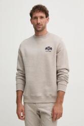 Tommy Hilfiger pamut melegítőfelső bézs, férfi, nyomott mintás, MW0MW35528 - bézs L