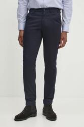 Calvin Klein nadrág férfi, sötétkék, testhezálló, K10K113429 - sötétkék 32/32