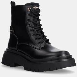 Pepe Jeans bakancs PLS50530 fekete, női, enyhén téliesített, platformos, QUEEN HANDLER - fekete Női 39