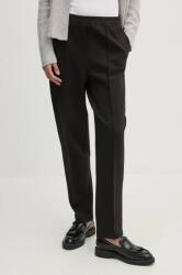 Tommy Hilfiger nadrág női, fekete, magas derekú testhezálló, WW0WW43633 - fekete 38