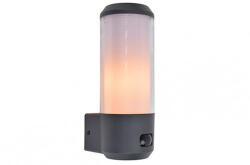 LUTEC LED Lámpatest Oldalfali Mozgásérzékelővel E27 Foglalat Sötétszürke Kültéri Ip44 Lutec Heros