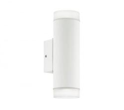 EGLO LED Lámpatest Oldalfali Gu10 2x5 W Természetes Fehér 2 Irányú Fehér Kültéri Ip44 Eglo Riga 96504