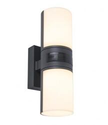 LUTEC LED Lámpatest Oldalfali 2 Irányú 15 W Meleg Fehér Szürke Kültéri Mozgásérzékelős Ip54 Lutec Cyra