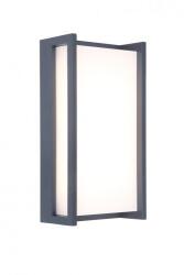 LUTEC LED Lámpatest Oldalfali 18 W Meleg Fehér Fekete Kültéri Ip54 Lutec Qubo