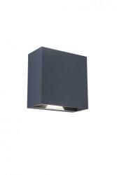 LUTEC LED Lámpatest Oldalfali 2 Irányú 10 W Állítható Sugárzási Szög Természetes Fehér Sötét Szürke Kültéri Ip54 Lutec Gemini Beams