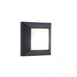LUTEC LED Lámpatest Oldalfali 4 W Természetes Fehér Szürke Kültéri Ip54 Lutec Helena