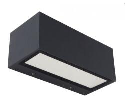 LUTEC Gemini LED Lámpatest Oldalfali 2 Irányú 20 W Természetes Fehér Sötét Szürke Kültéri Ip54