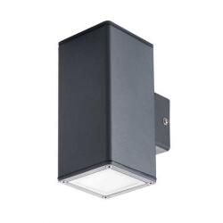 Kanlux LED Lámpatest Oldalfali 2 Irányú Gu10 Foglalat Antracit Kültéri Ip44 Gori