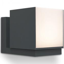 LUTEC LED Lámpatest Oldalfali 2 Irányú 12 W Meleg Fehér Fekete Kültéri Ip54 Lutec Cuba