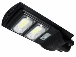  Utcai LED Lámpatest Napelemes Mozgásérzékelős Smd 12 W Hideg Fehér Ip65 Távirányítóval