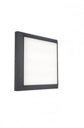 LUTEC LED Lámpatest Oldalfali Mennyezeti 20 W Természetes Fehér Szürke Kültéri Ip54 Lutec Helena