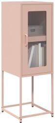 vidaXL Шкаф Pink 36x39x107 cm Студено валцувана стомана (853399)