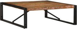 vidaXL többszínű tömör újrahasznosított fa dohányzóasztal 100x100x35cm (4016668)