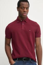 Tommy Hilfiger poló bordó, mintás, MW0MW17770 - burgundia S