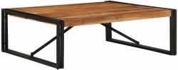 vidaXL tömör akácfa dohányzóasztal 100x100x35 cm (4016669) - vidaxl