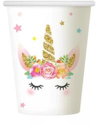 Godan Unicorn, Unikornis papír pohár 6 db-os 266 ml (MLG139723)
