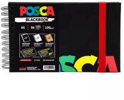 Posca Blackbook Markertömb 100gr - A5, 48 lap, három színű lapok