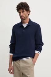 Giorgio Armani gyapjúkeverék pulóver férfi, sötétkék, 6DZF1A ZM1LZ - sötétkék M