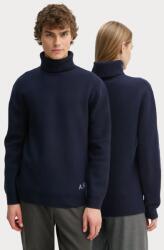 APC A. P. C. gyapjú pulóver pull walter sötétkék, garbónyakú, WVBDJ. M23248 - sötétkék S
