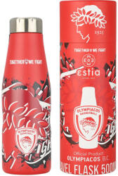 Estia Home Art Travel Flask Save the Aegean Sticlă Termos Oțel inoxidabil Fără BPA 500ml Olympiacos BC Edition Together We Fight 00-27162 (00-27162)
