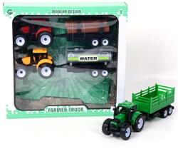 Magic Toys Farm traktor különböző pótkocsival 3 db-os szett (MKK142566)