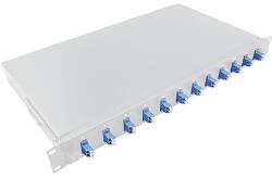 LogiLink Fibre Optic Patch Panel LC-DX 12 Port, OS2, 1U, GREY (F12LC2G)